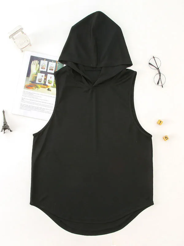 Men's Mesh Sleeveless Training Hoodie