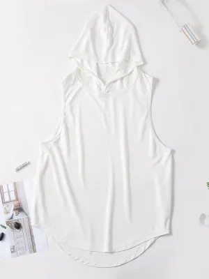Men's Mesh Sleeveless Training Hoodie