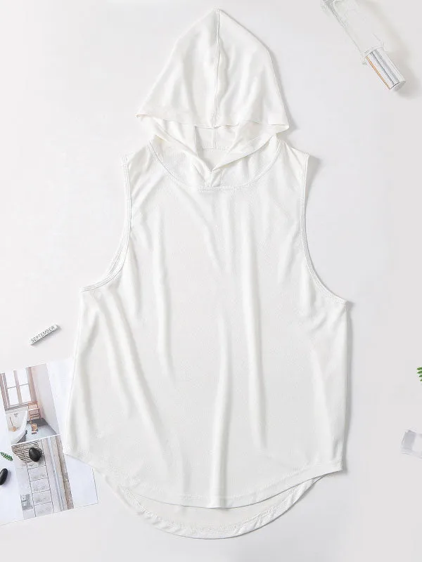 Men's Mesh Sleeveless Training Hoodie