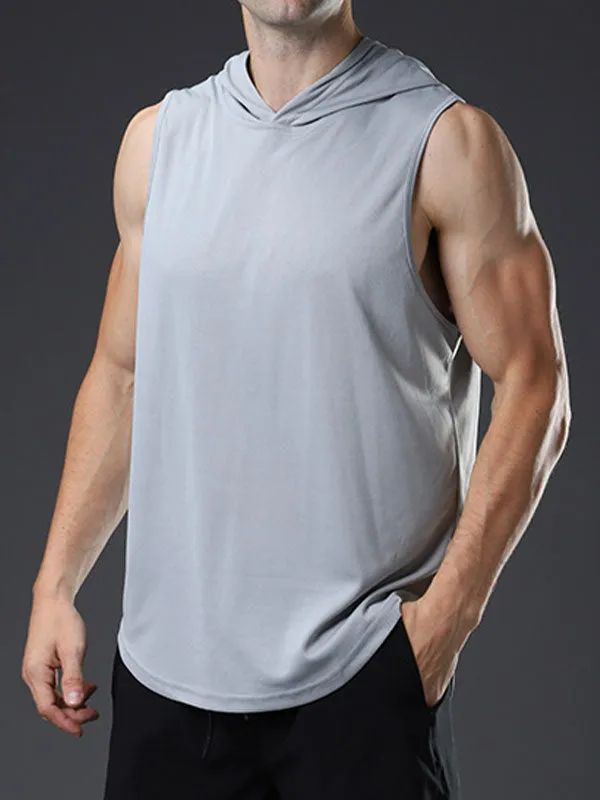 Men's Mesh Sleeveless Training Hoodie
