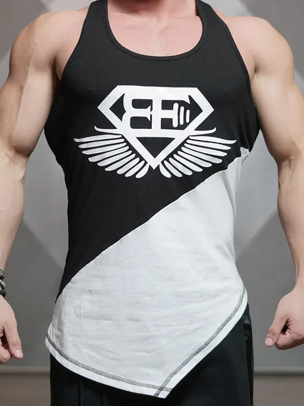 Men's Printed Contrast Training Vest