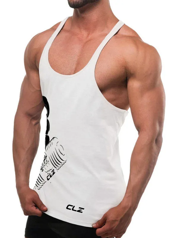 Men's Racer Back Printed Vest