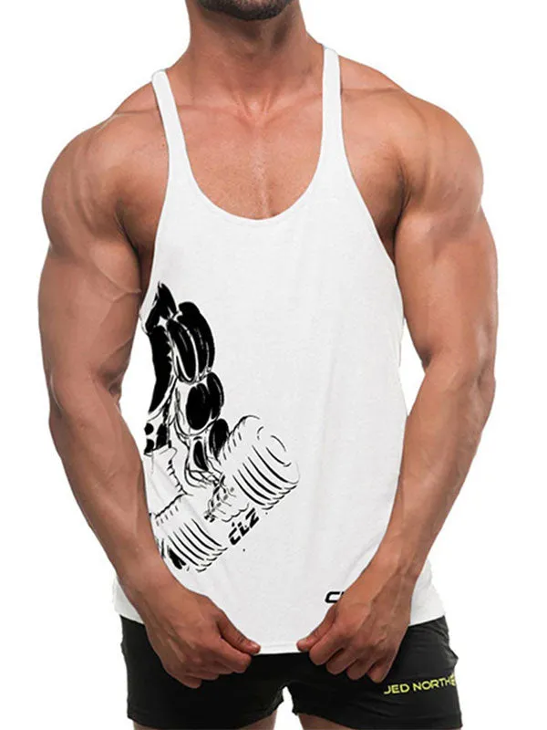Men's Racer Back Printed Vest