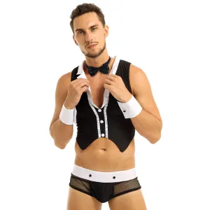 Men's Sexy Role Play Costumes Lingerie / Hollow Out See-Through Party Underwear