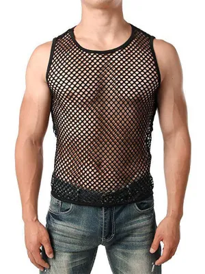 Men's Sheer Mesh Vest