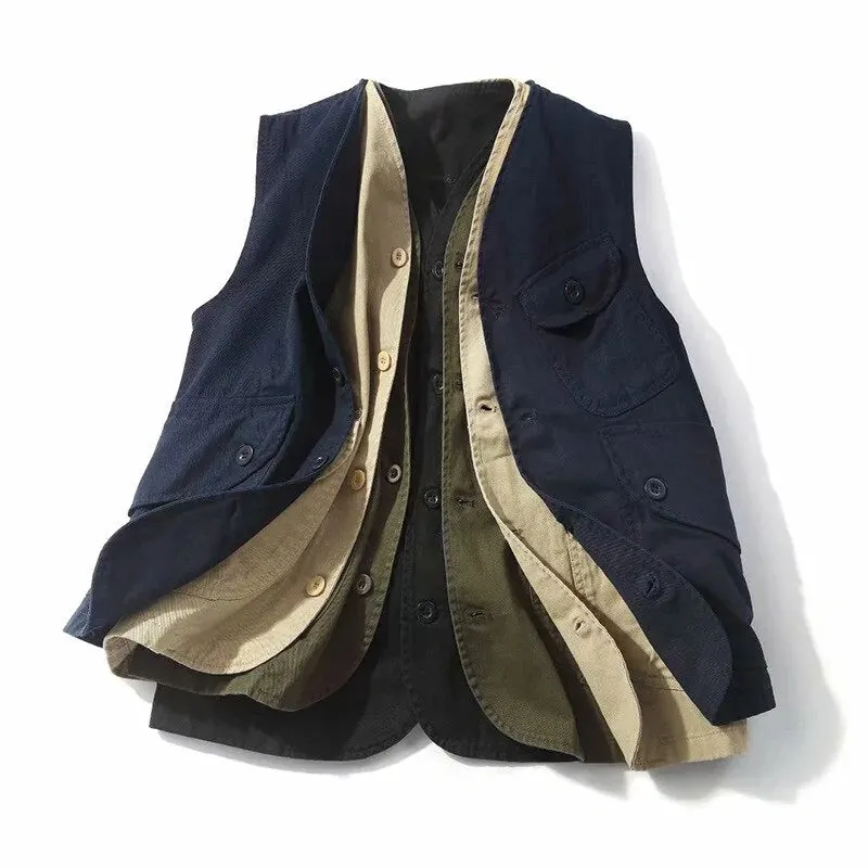Men's Sleeveless Multi-pocket Fishing Vest