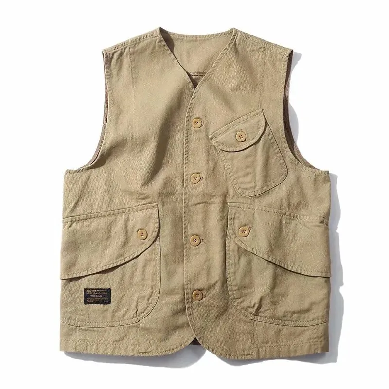 Men's Sleeveless Multi-pocket Fishing Vest