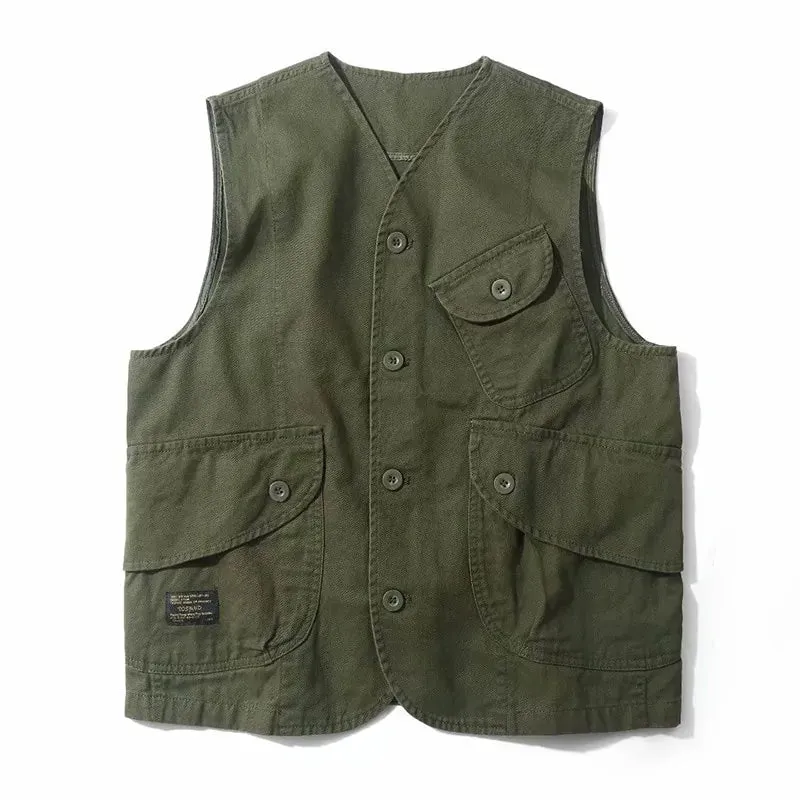 Men's Sleeveless Multi-pocket Fishing Vest
