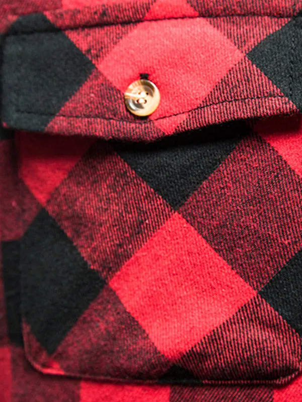 Men's Sleeveless Plaid Shirt
