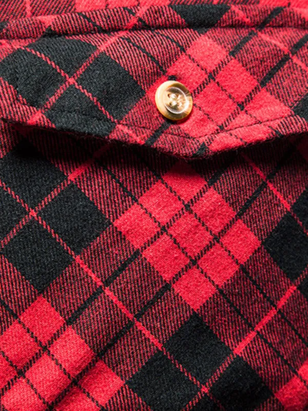 Men's Sleeveless Plaid Shirt