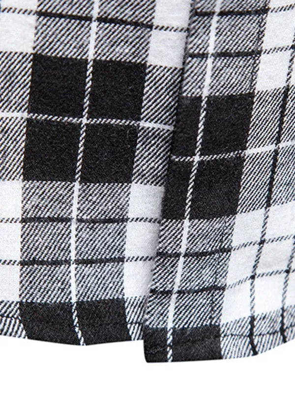 Men's Sleeveless Plaid Shirt