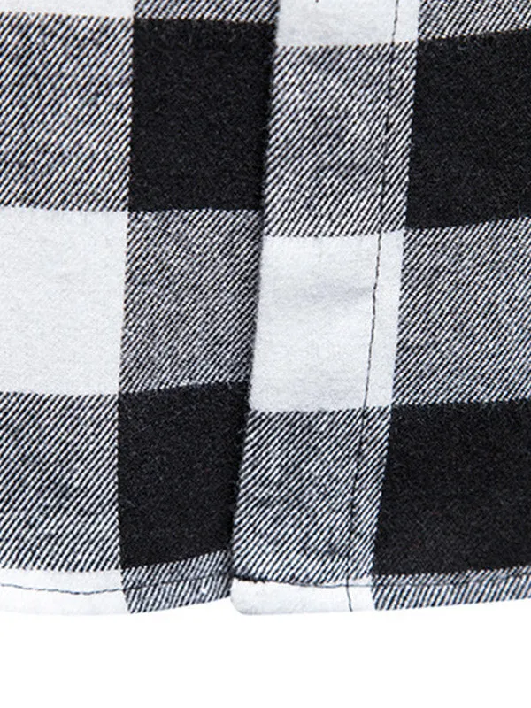 Men's Sleeveless Plaid Shirt