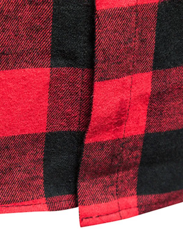 Men's Sleeveless Plaid Shirt