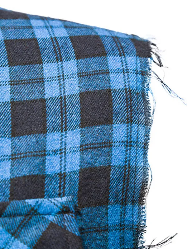 Men's Sleeveless Plaid Shirt