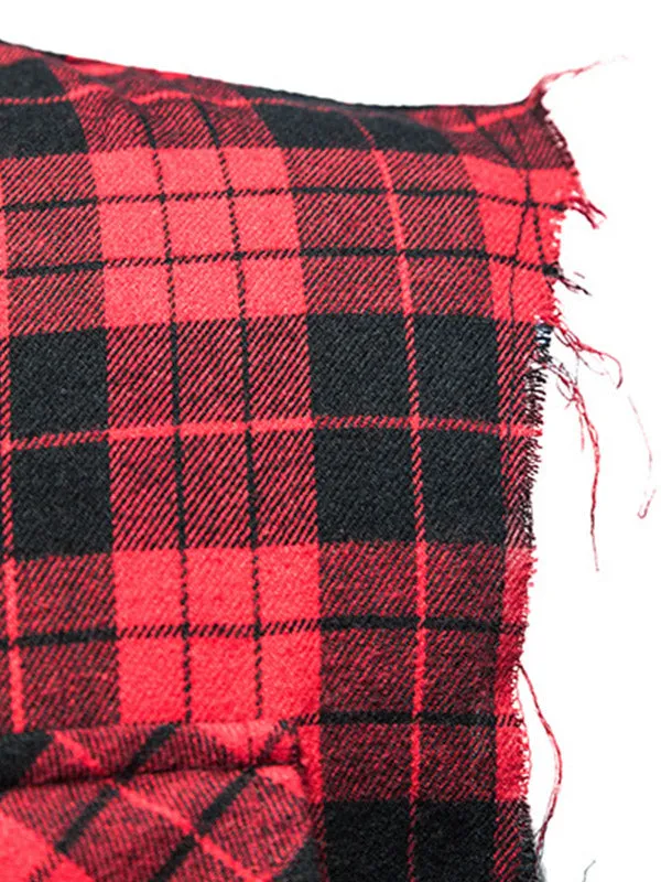 Men's Sleeveless Plaid Shirt