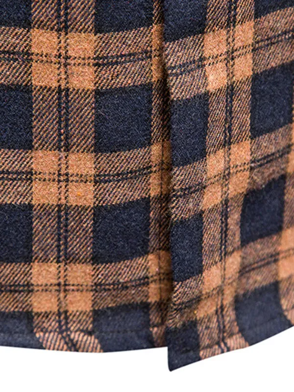 Men's Sleeveless Plaid Shirt