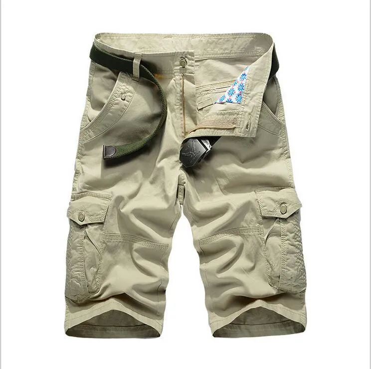 Men's Solid Capri Shorts