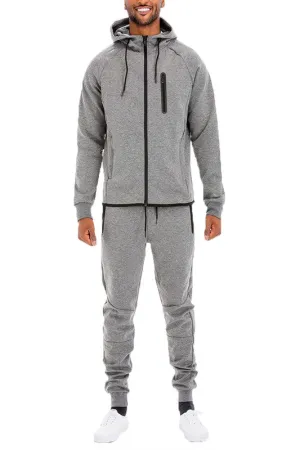 Men's Solid Color Dynamic Active 2-piece Track Suit