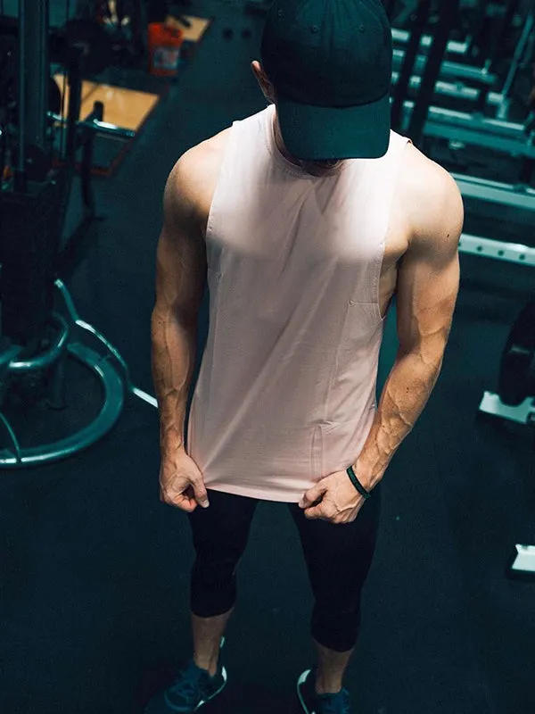 Men's Solid Color Sports Leisure Fitness Vest