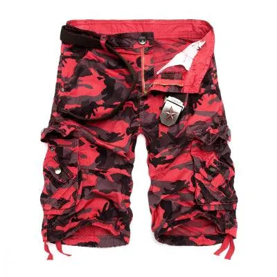 Men's  Summer Loose Camouflage Cargo Shorts