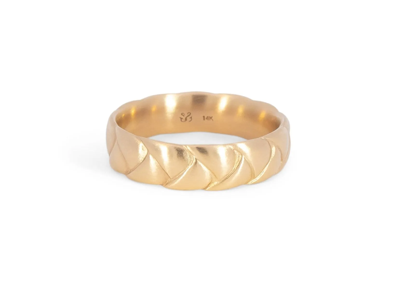 Men's Traveler's Palm Wedding Band