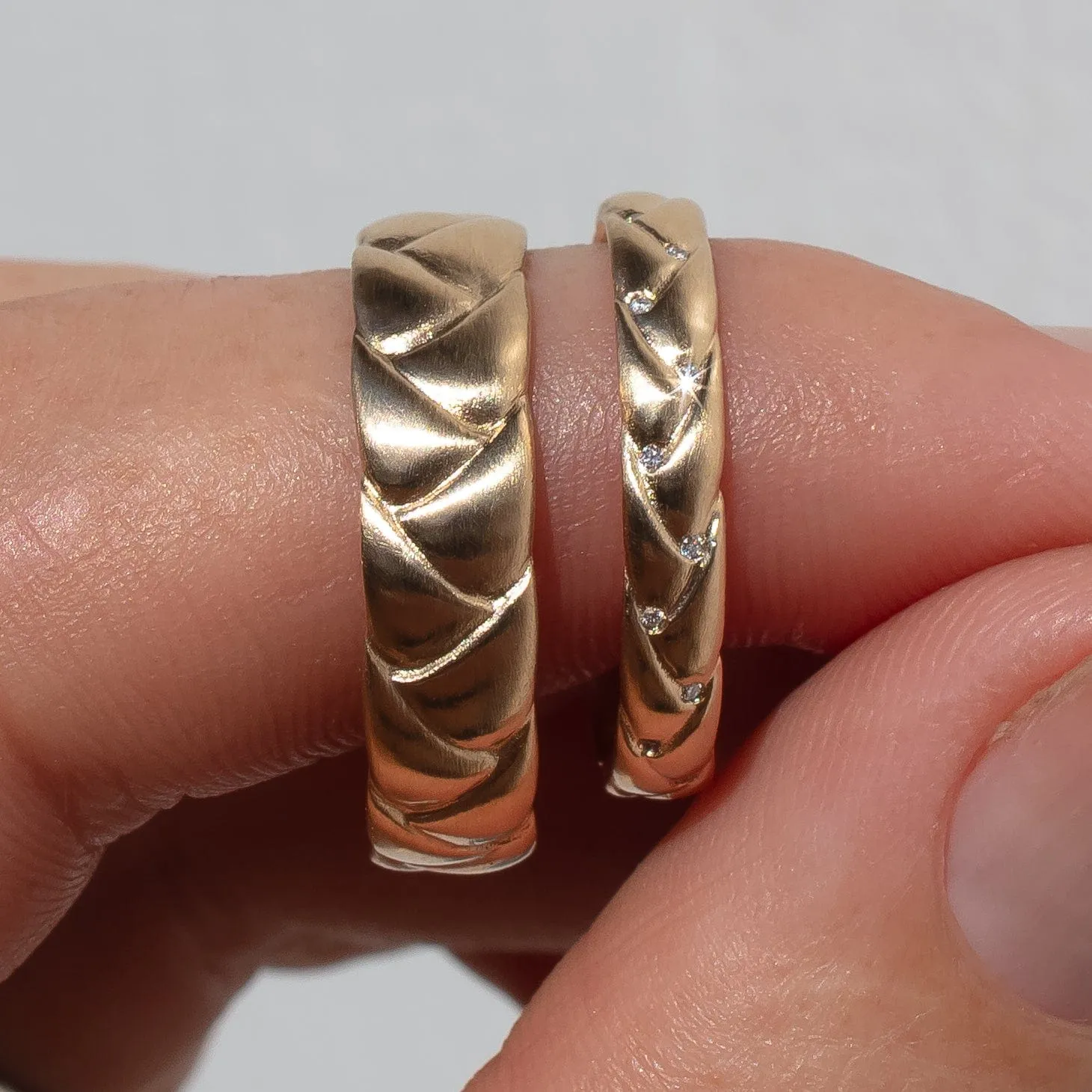 Men's Traveler's Palm Wedding Band
