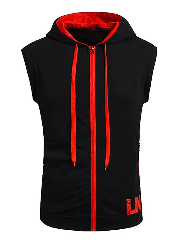 Men's Zip Up Hooded Vest