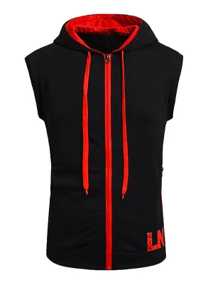 Men's Zip Up Hooded Vest