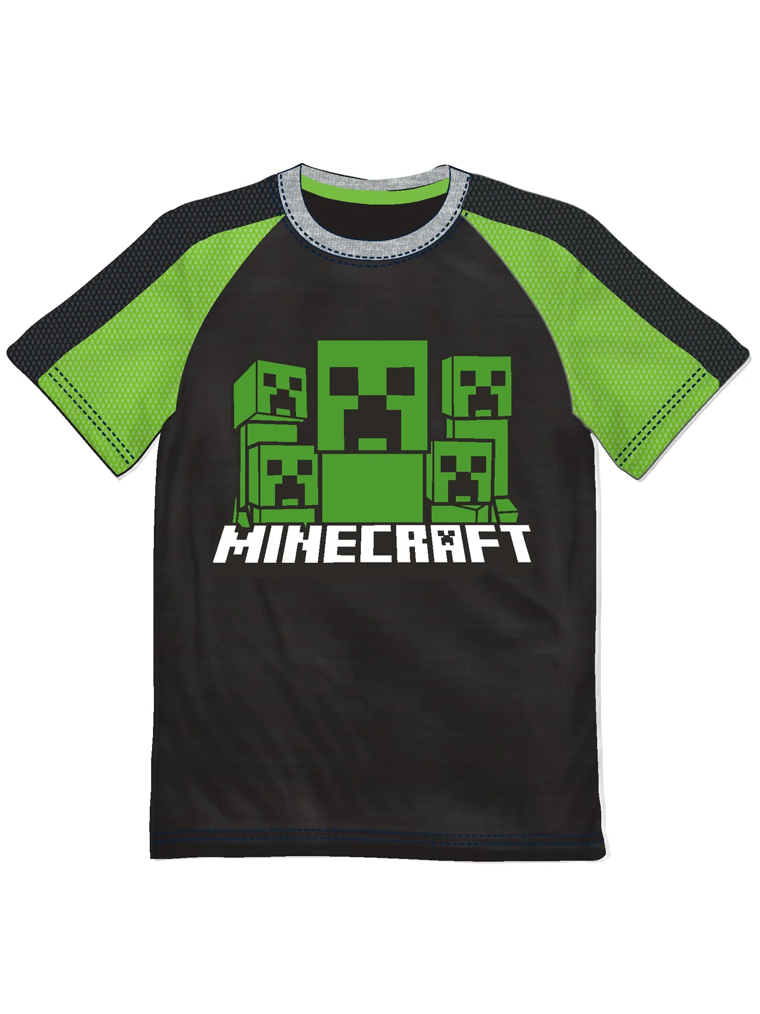 Minecraft Boys Tee and Short Outfit 3PC Clothing Sets, 4-7, Green