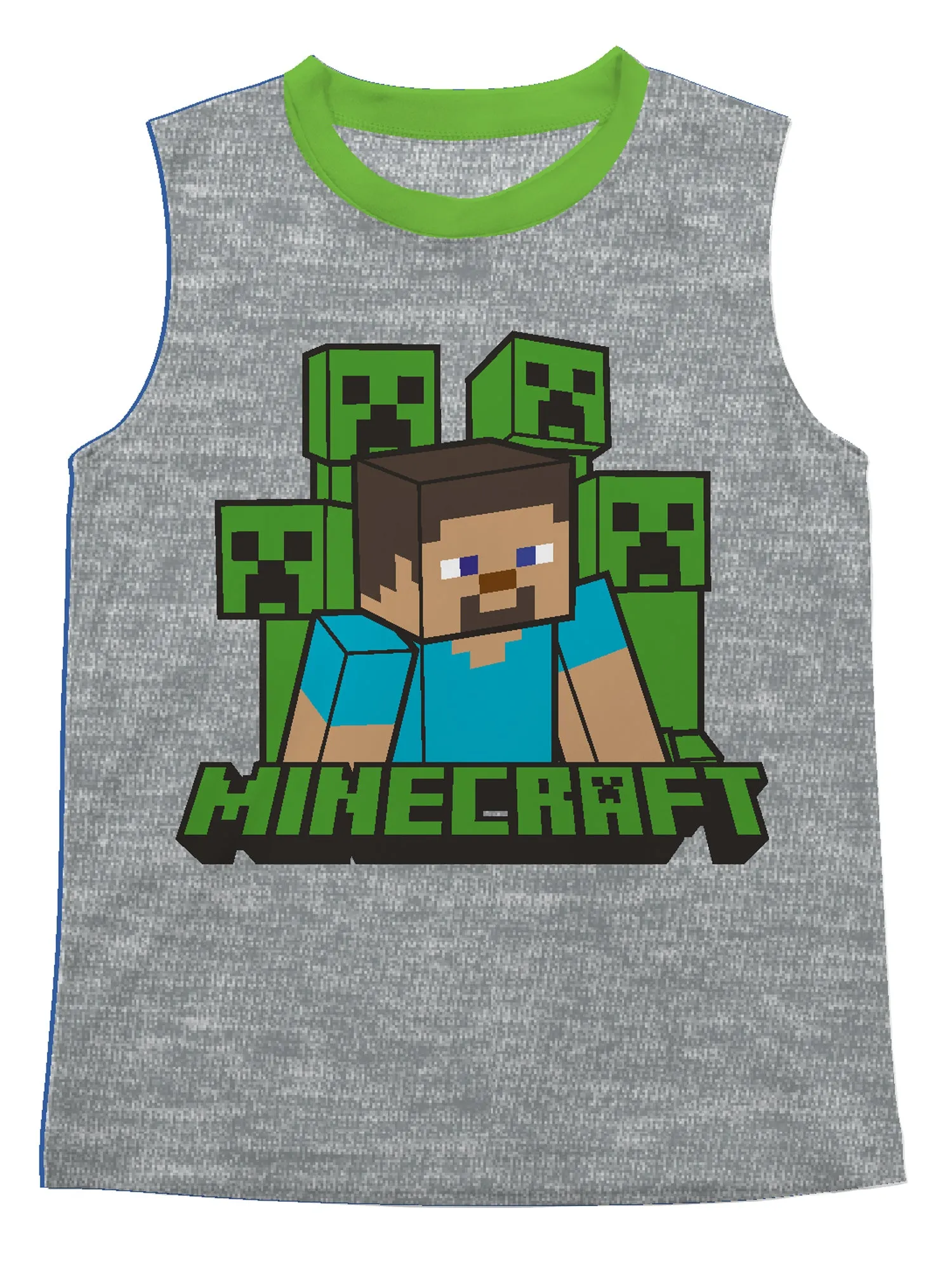 Minecraft Boys Tee and Short Outfit 3PC Clothing Sets, 4-7, Green