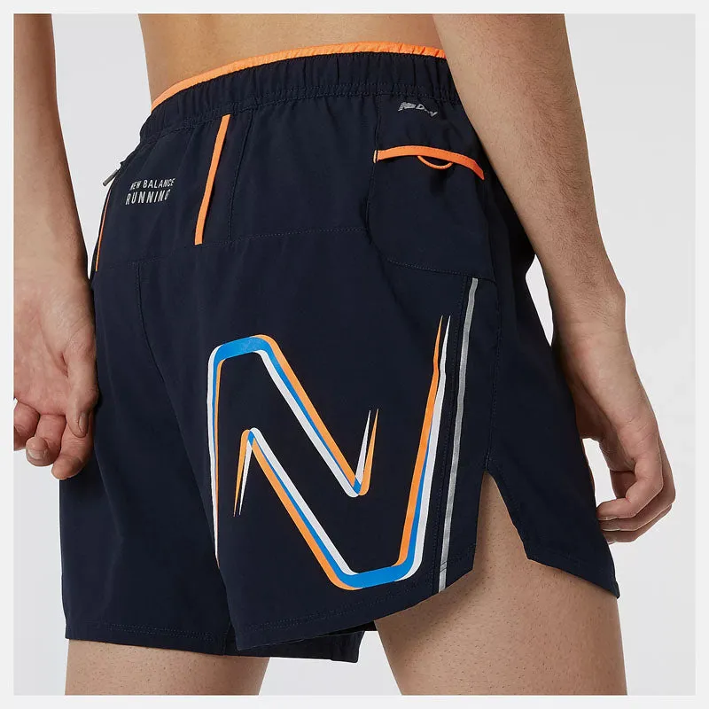 New Balance Graphic Impact 5 Inch Shorts