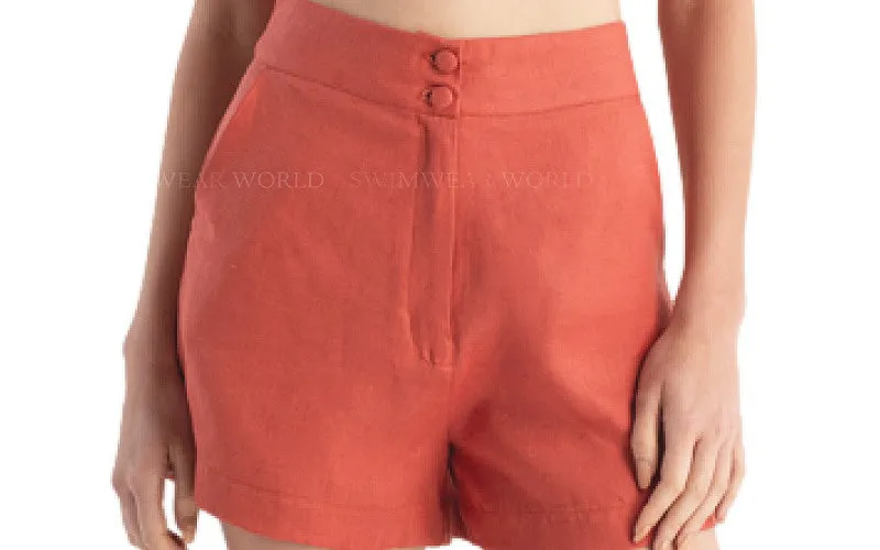 Nora Terra Linen Crop-Noemi Terra Linen Short ::RET