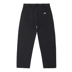 Obey Bigwig baggy denim Faded black
