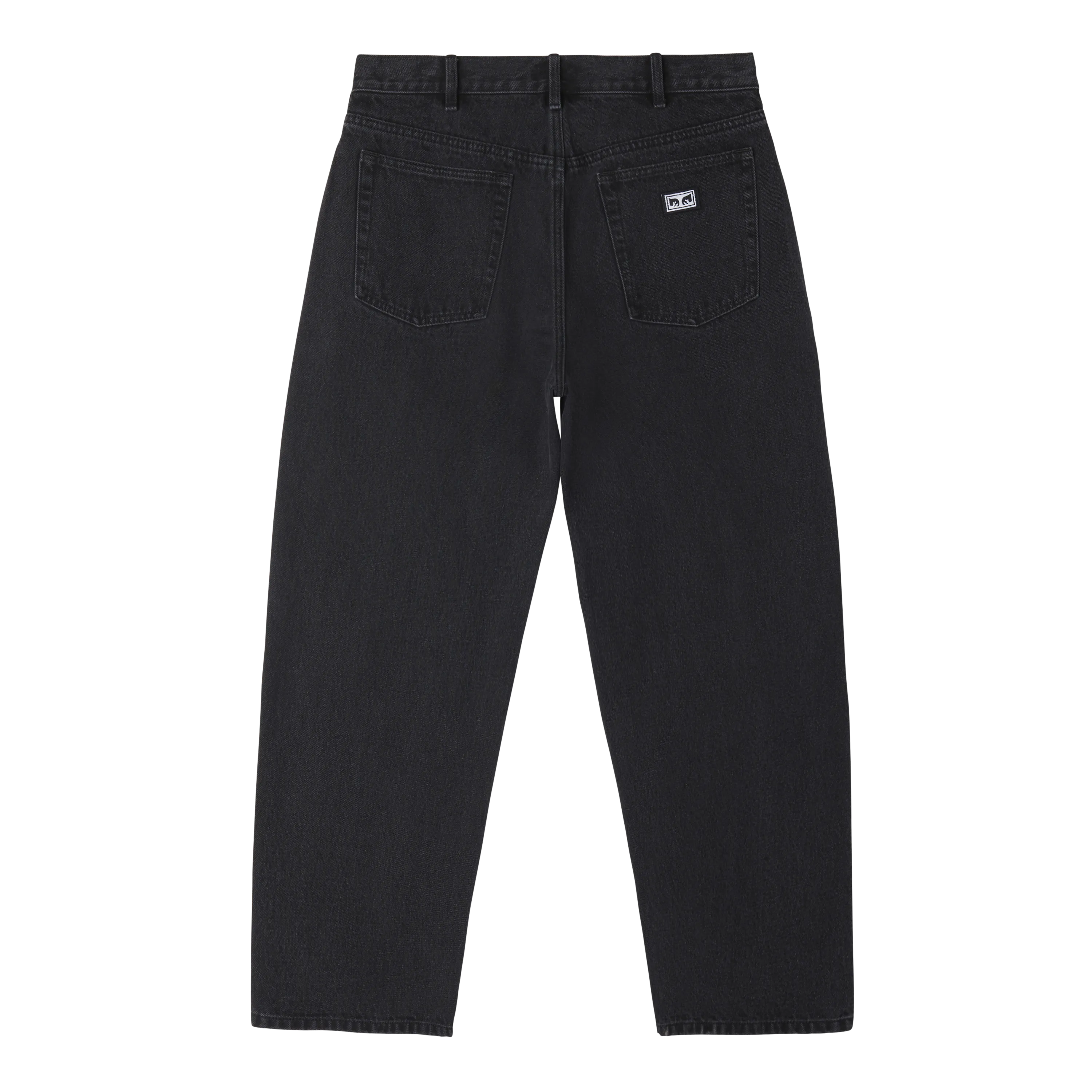 Obey Bigwig baggy denim Faded black