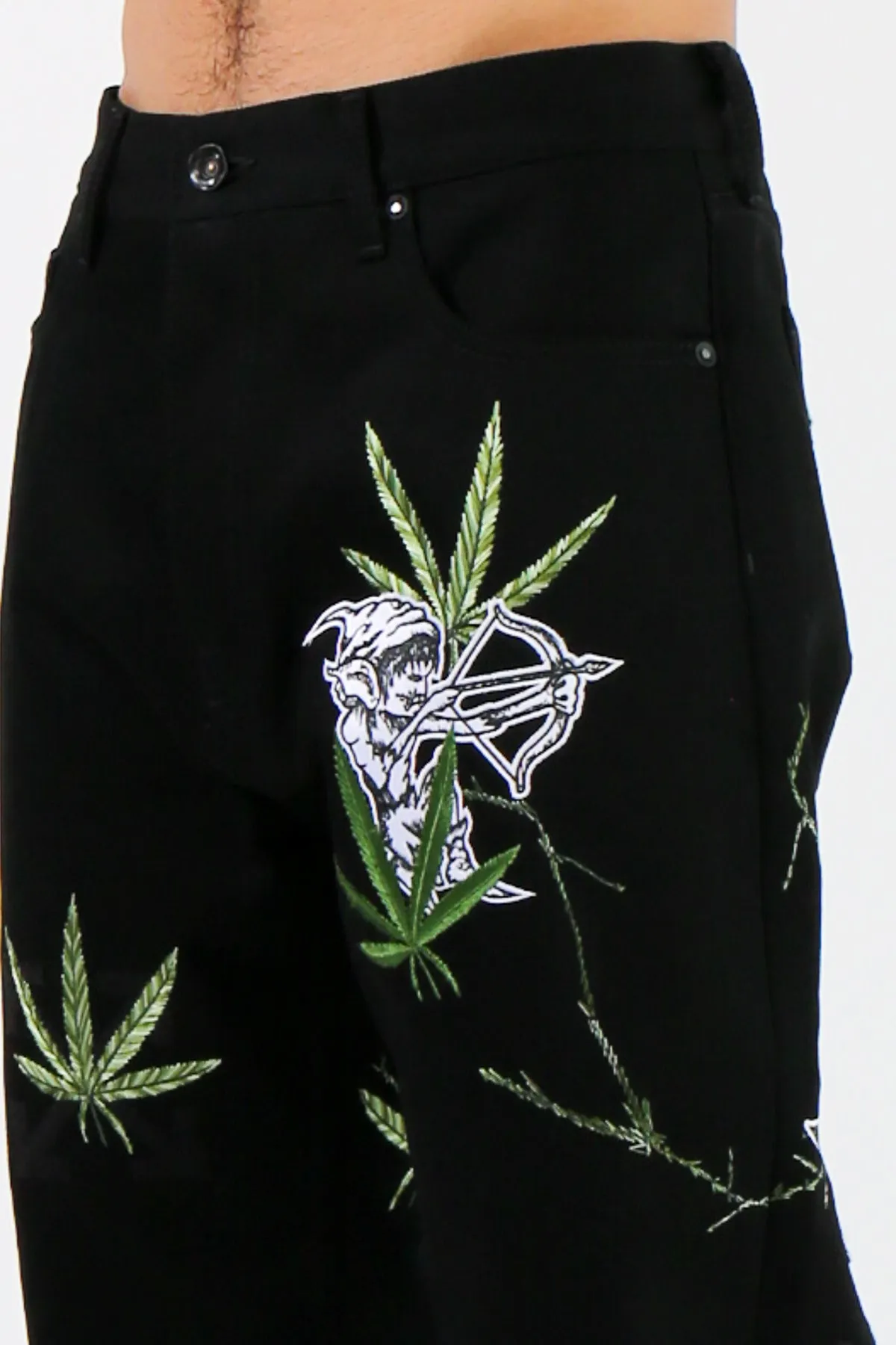 OFF-WHITE | WEED SKATE FIT JEANS