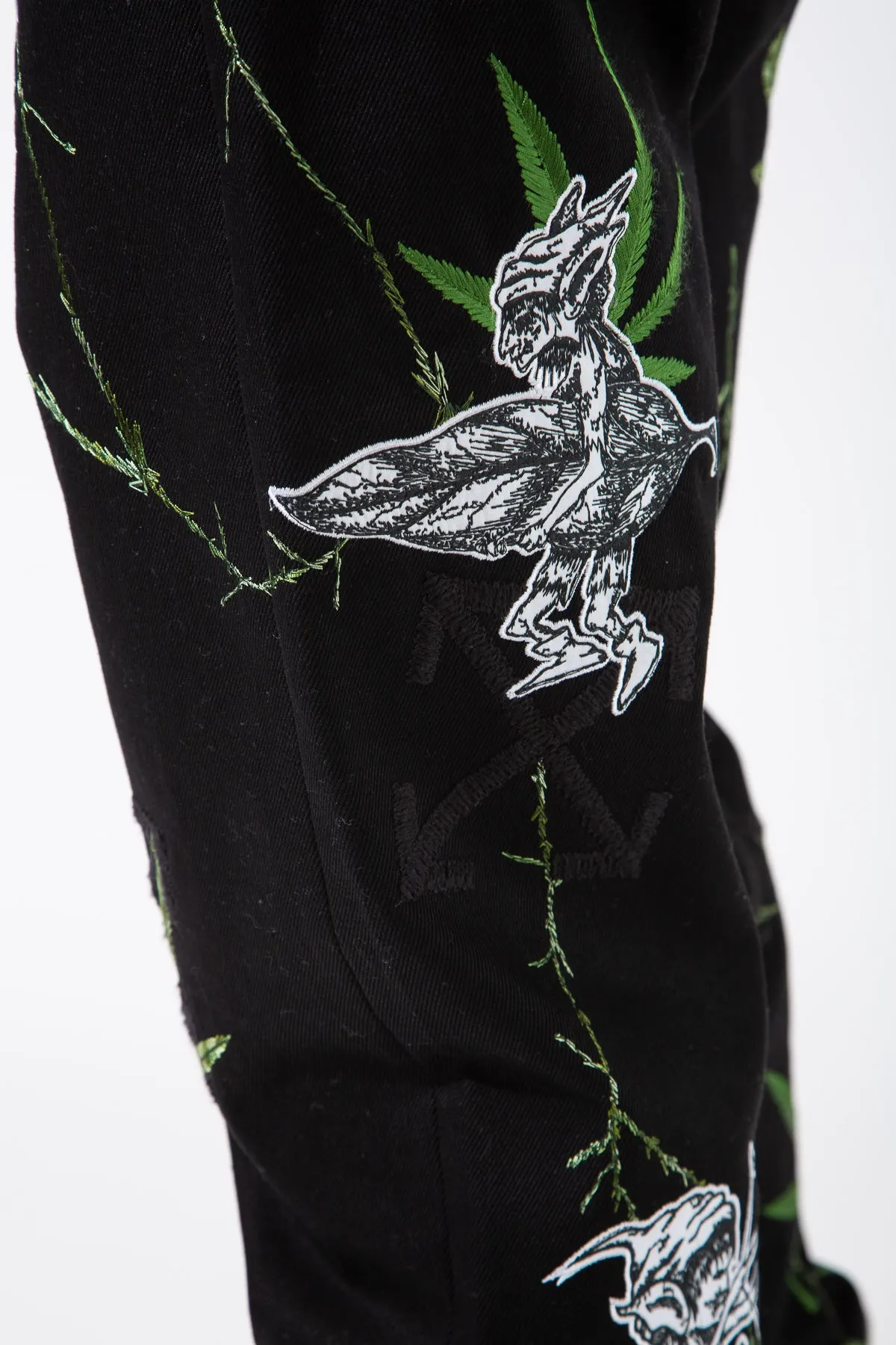 OFF-WHITE | WEED SKATE FIT JEANS