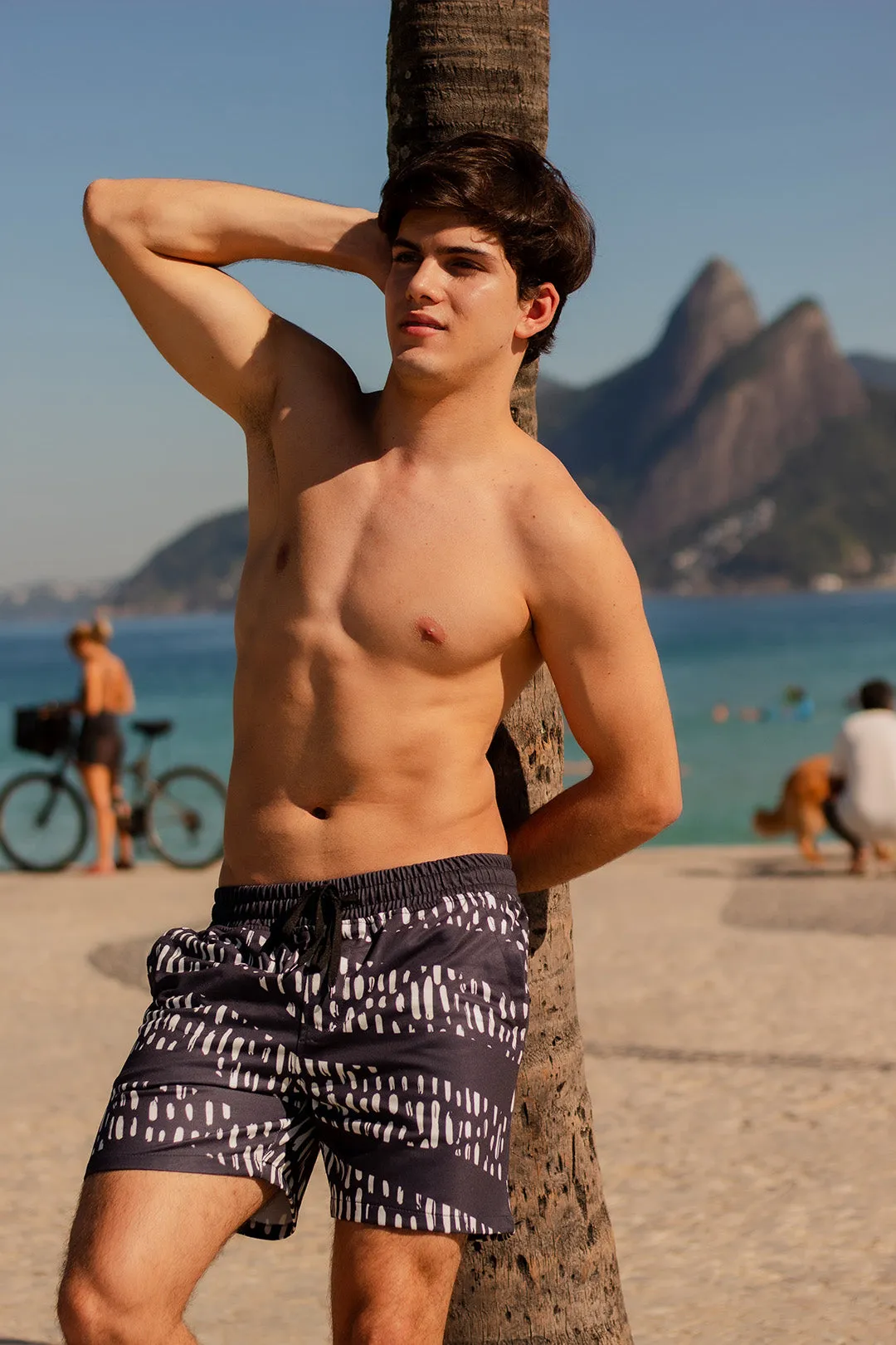 Painted Safari Men's Casual Athletic Shorts
