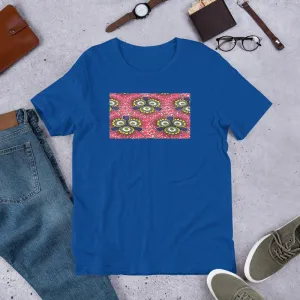 Pink Flower African Print Color Short-Sleeve Unisex T-Shirt