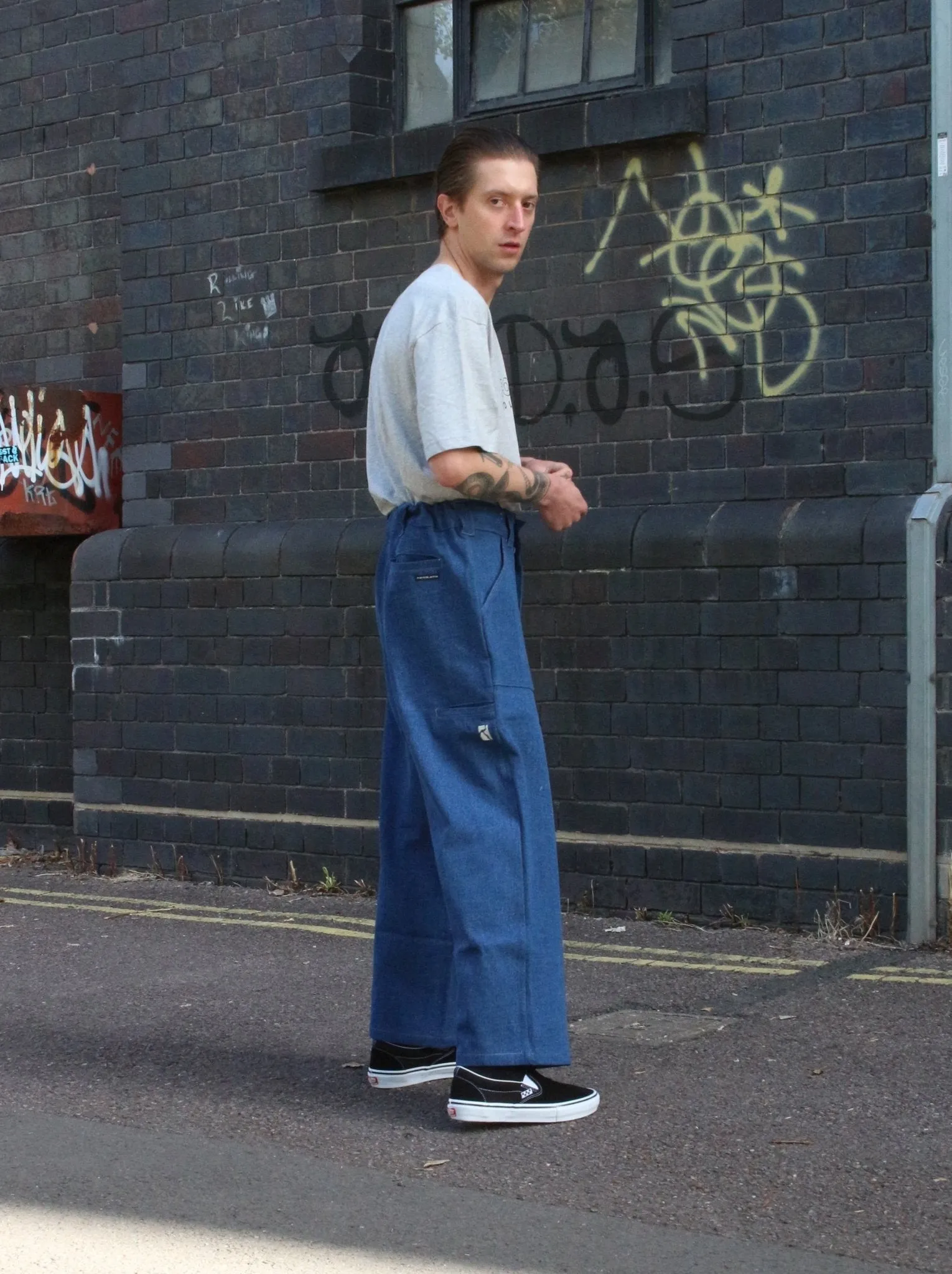 Poetic Collective - Painter Pants - Light Denim - Wide Leg - Baggy Fit