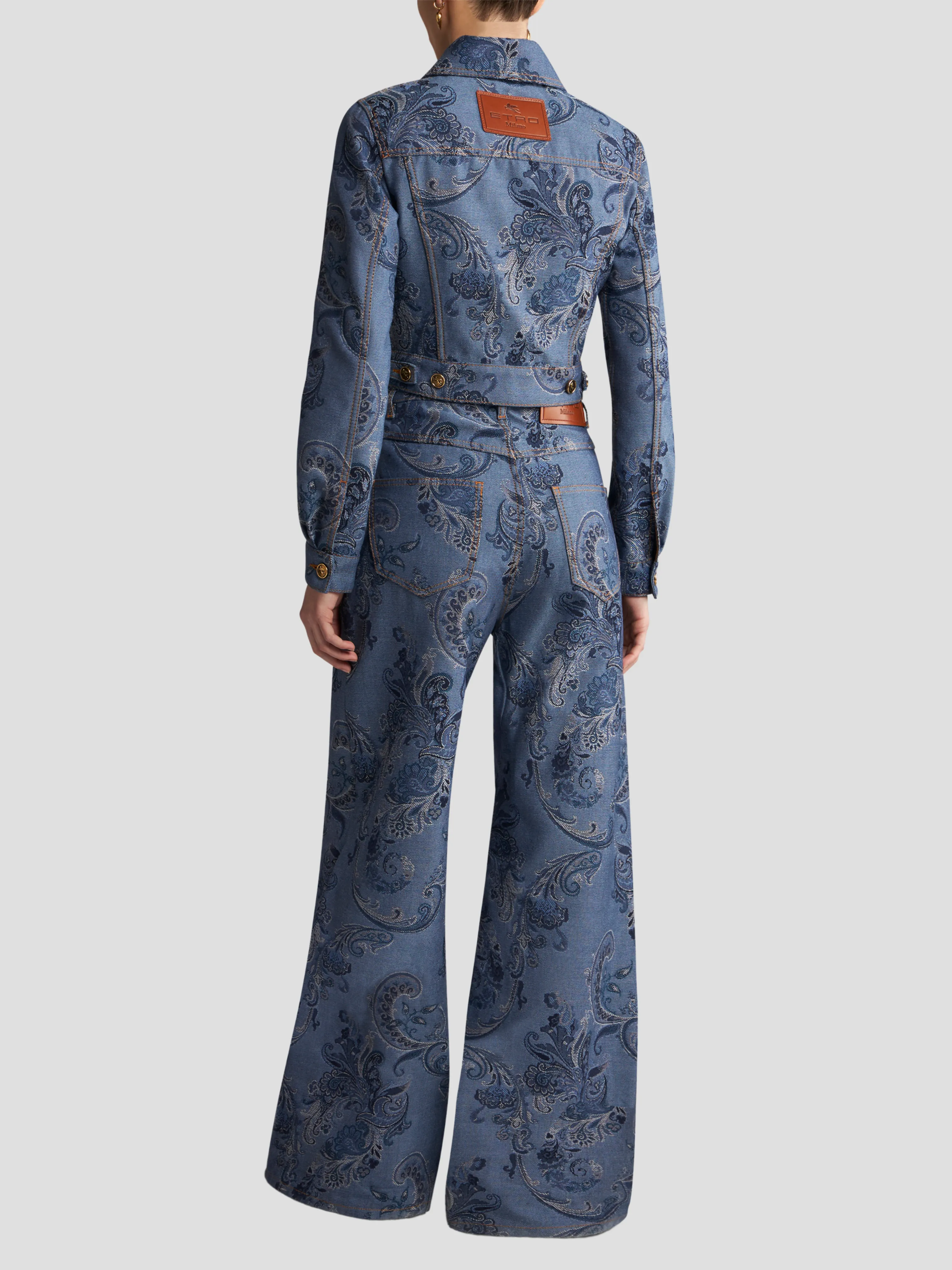 Printed Denim Jeans