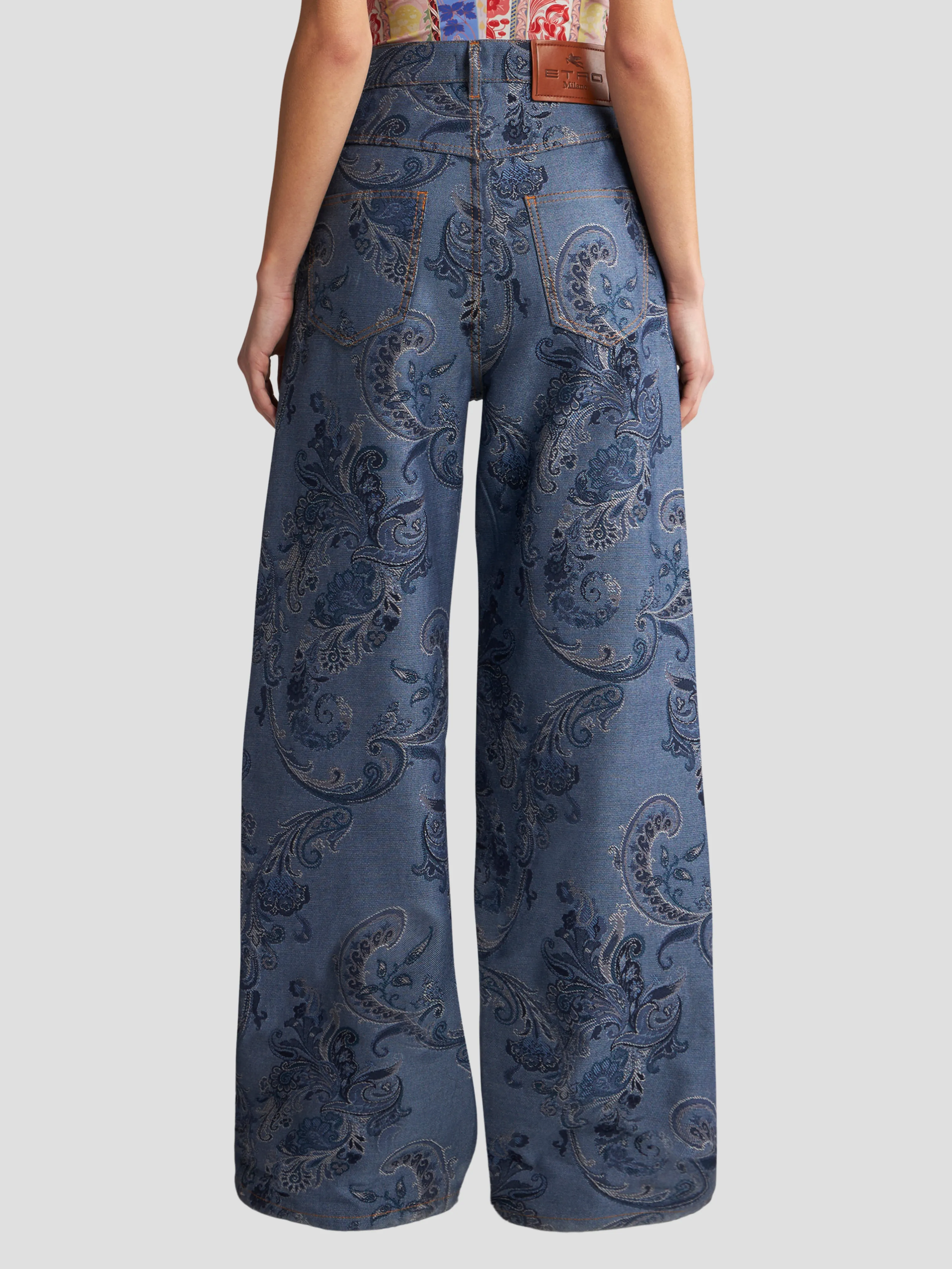Printed Denim Jeans
