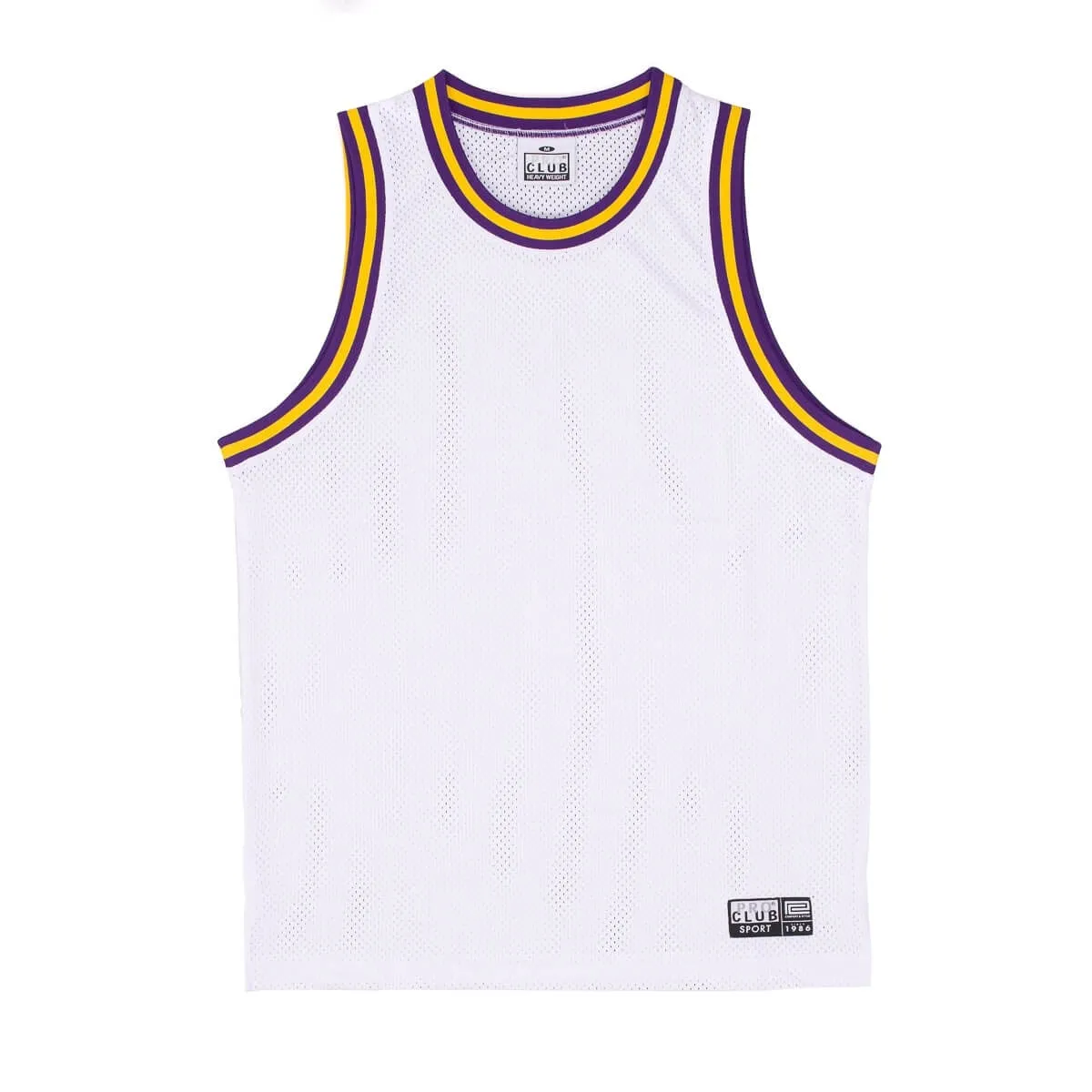 Pro Club Classic Basketball Jersey - White/Purple