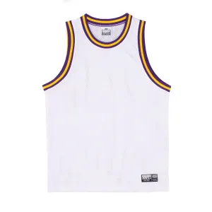 Pro Club Classic Basketball Jersey - White/Purple