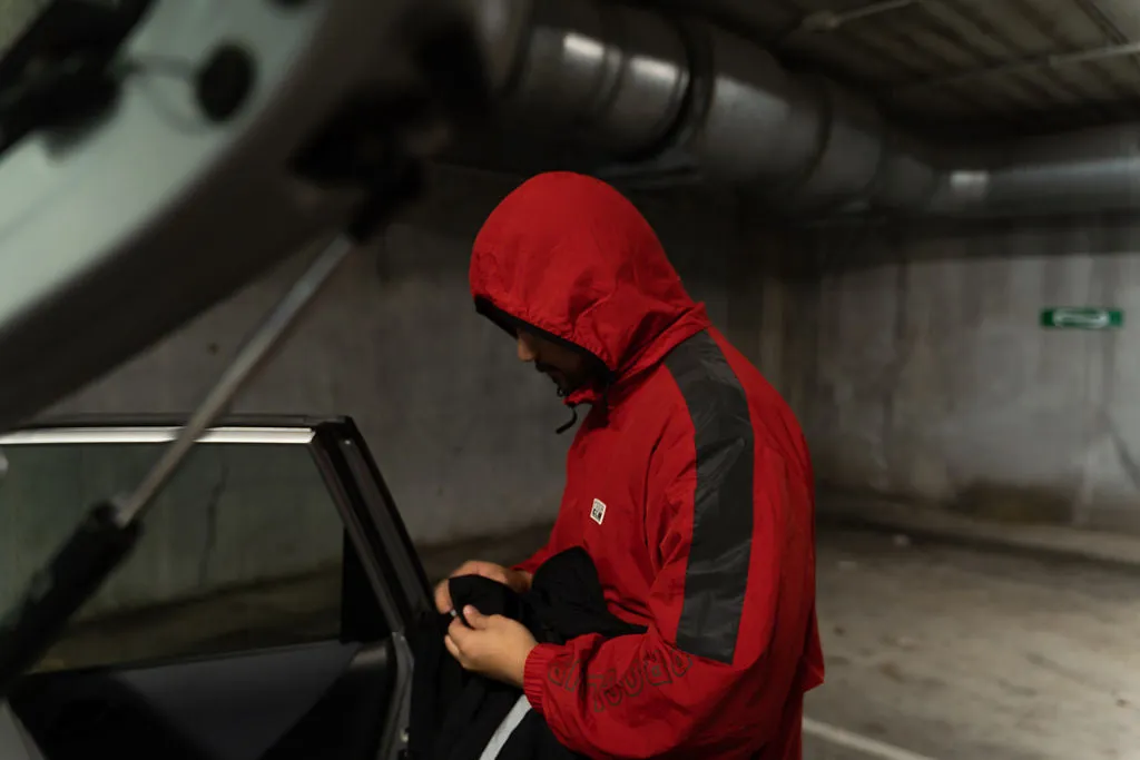 Pro Club Full Court Windbreaker Jacket - Red