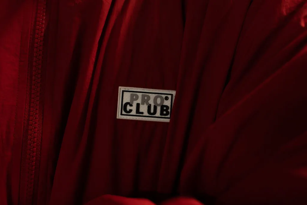 Pro Club Full Court Windbreaker Jacket - Red