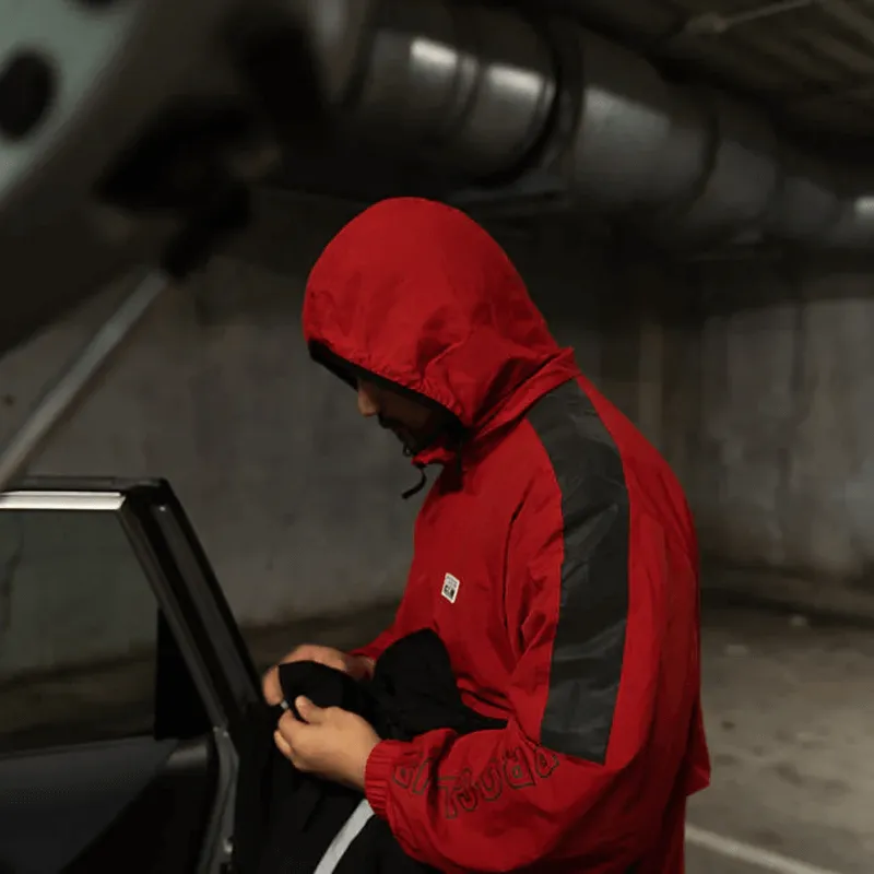 Pro Club Full Court Windbreaker Jacket - Red