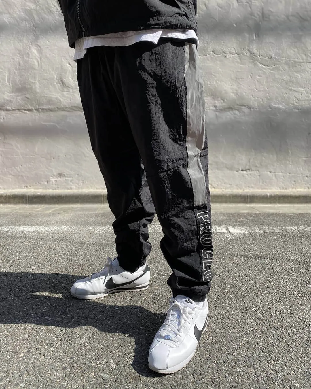 Pro Club Full Court Windbreaker Pants - Black