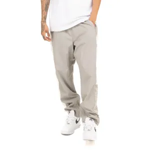 Pro Club Full Court Windbreaker Pants - Gray/White