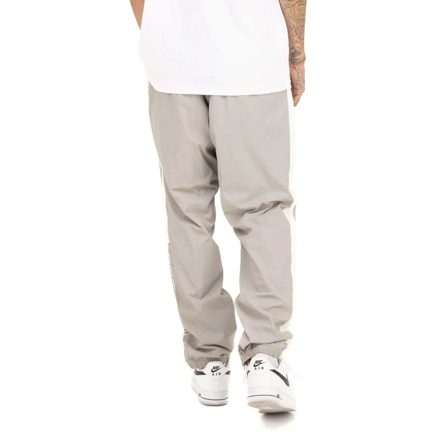 Pro Club Full Court Windbreaker Pants - Gray/White