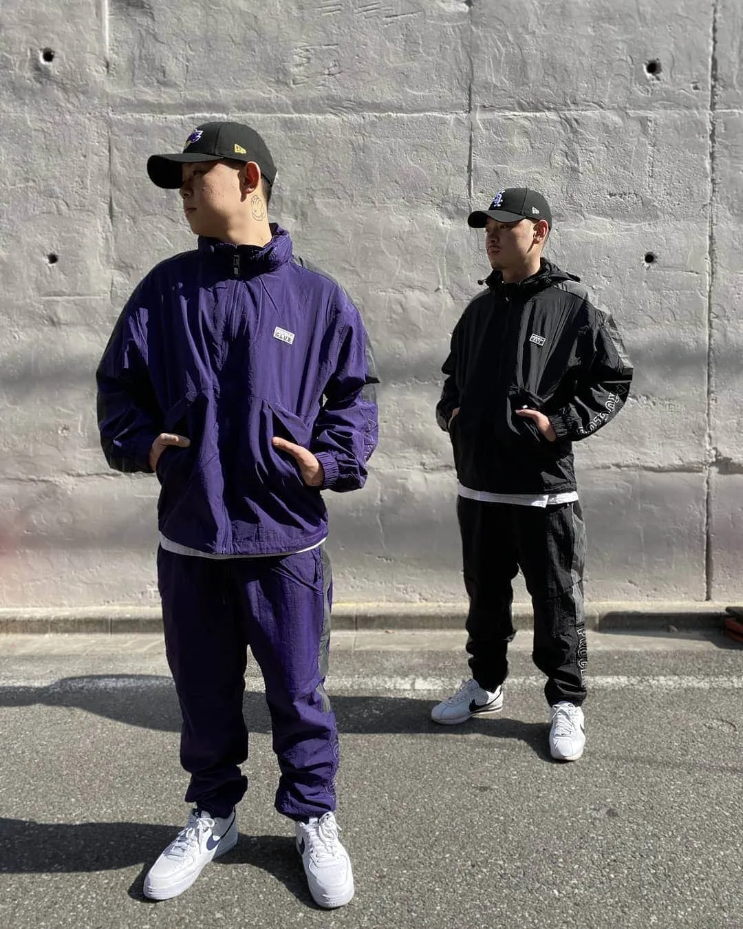 Pro Club Full Court Windbreaker Pants - Purple